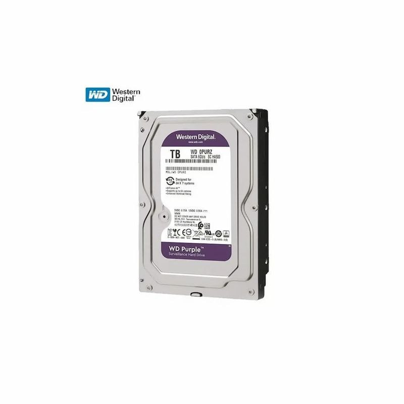 HIKVISION - Disco Duro 1TB De Video Purple Surveillance WD10PURU-64C5JY0 WD