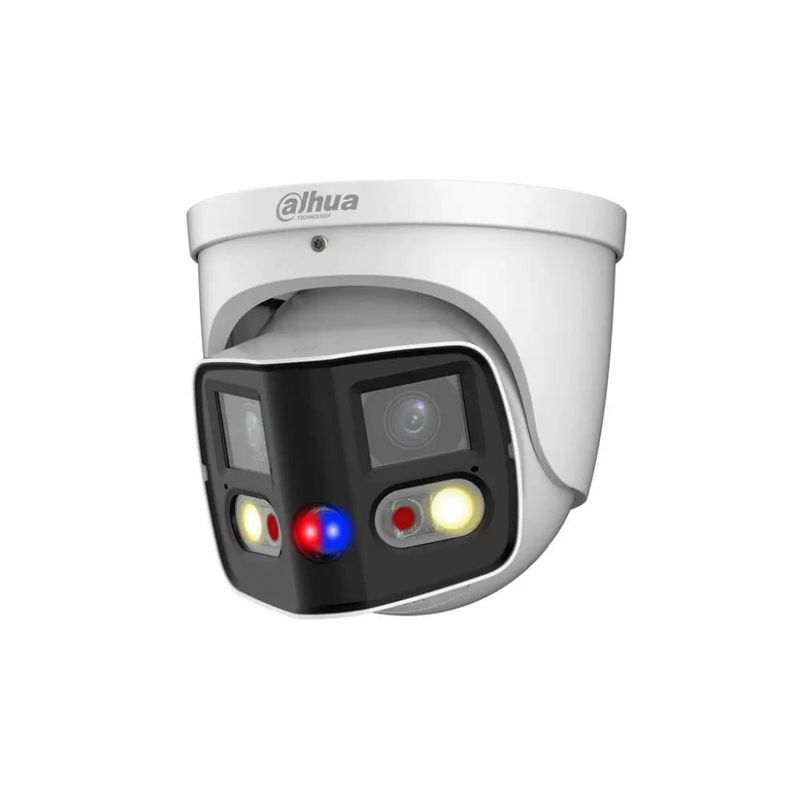 DAHUA - Camara Ip 180 grados Dahua 2x4MP Tioc Lente 28mm 12v POE IP67