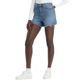 LEVIS - Shorts Mujer High Waister Mom Celeste