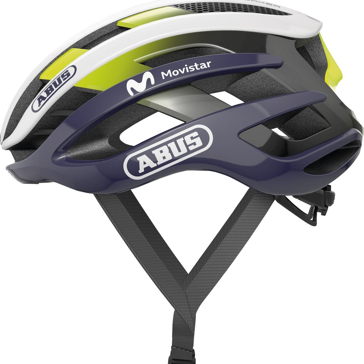 ABUS - Casco Bicicleta Airbreaker Movistar Team 23 Talla S 51-55cm