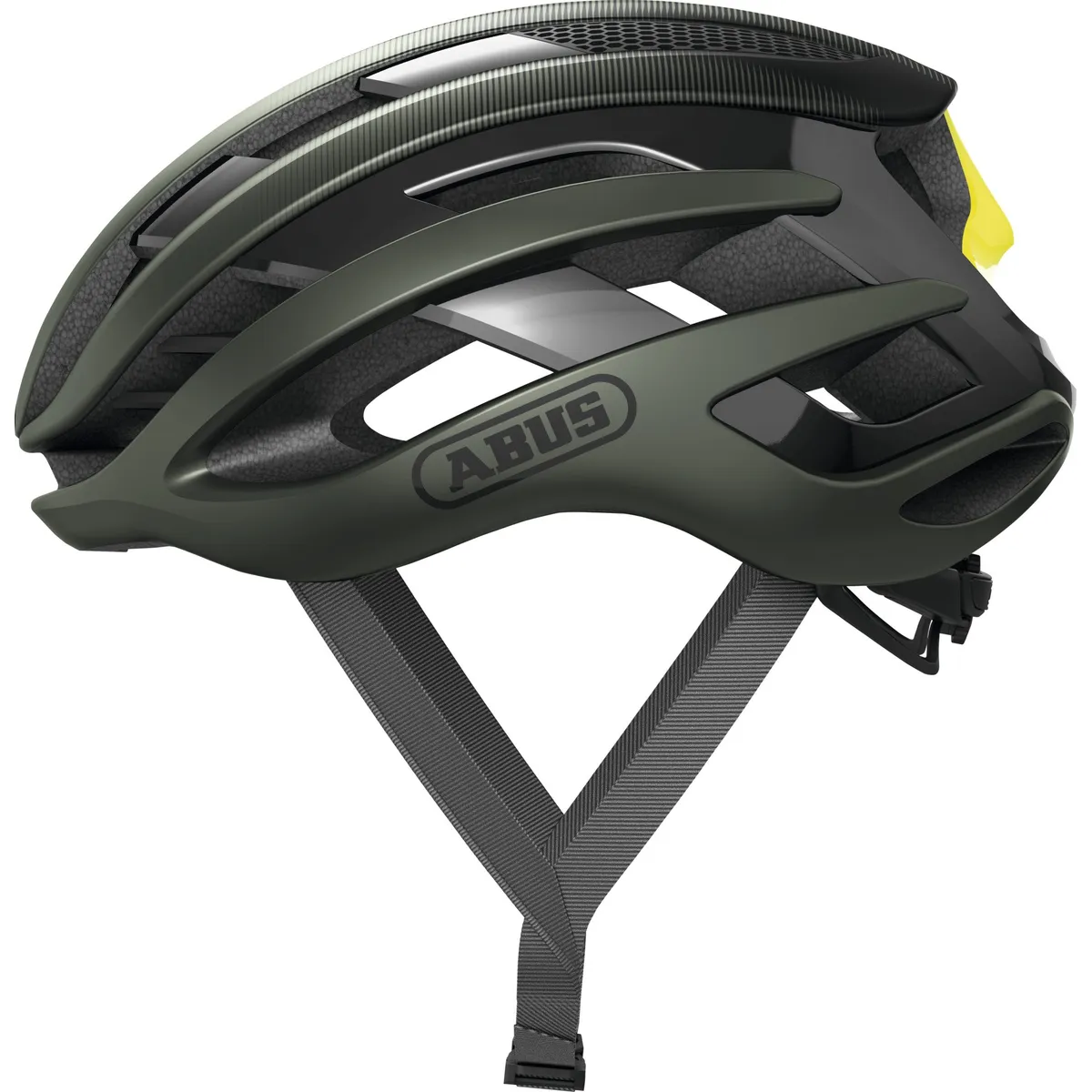 ABUS - Casco Bicicleta Airbreaker Verde Oliva Talla S 51-55cm
