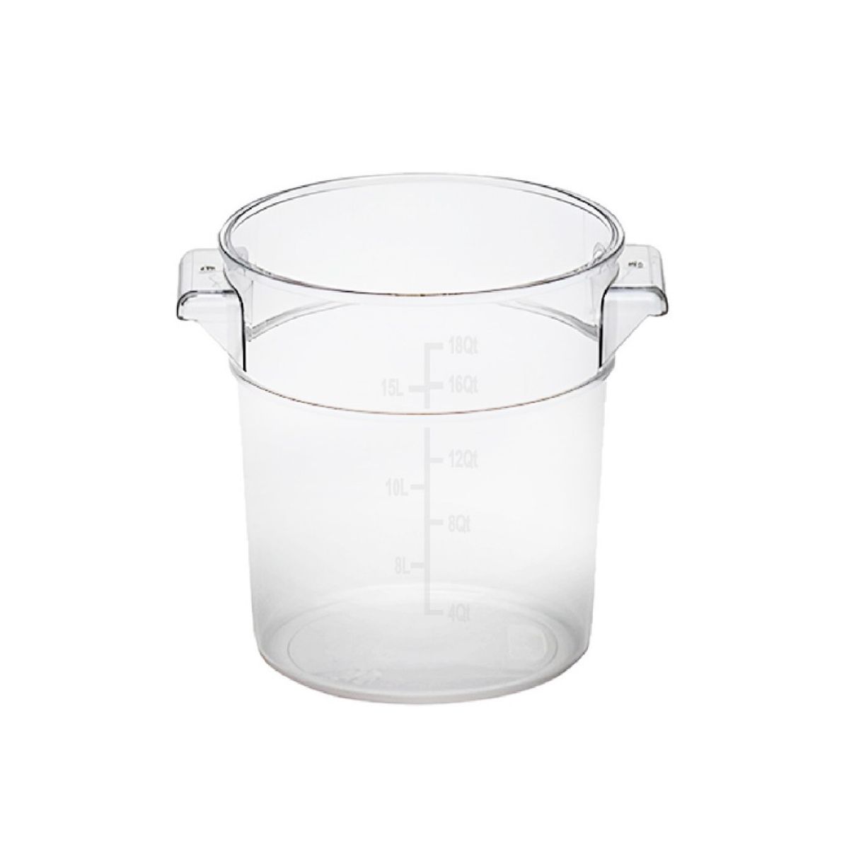 GASTROPLAST - CONTENEDOR POLICARBONATO REDONDO 20,82 LTS CON TAPA TRANSPARENTE GASTROPLAST