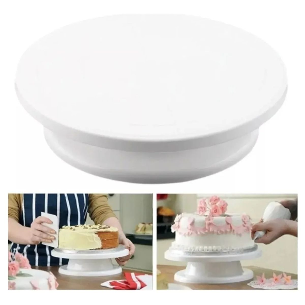 GENERICO - Base Giratoria 360 Para Torta Repostería 28 Cm De Diámetro.