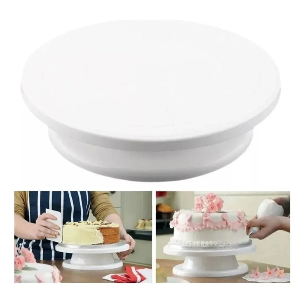 GENERICO - Base Giratoria 360 Para Torta Repostería 28 Cm De Diámetro.