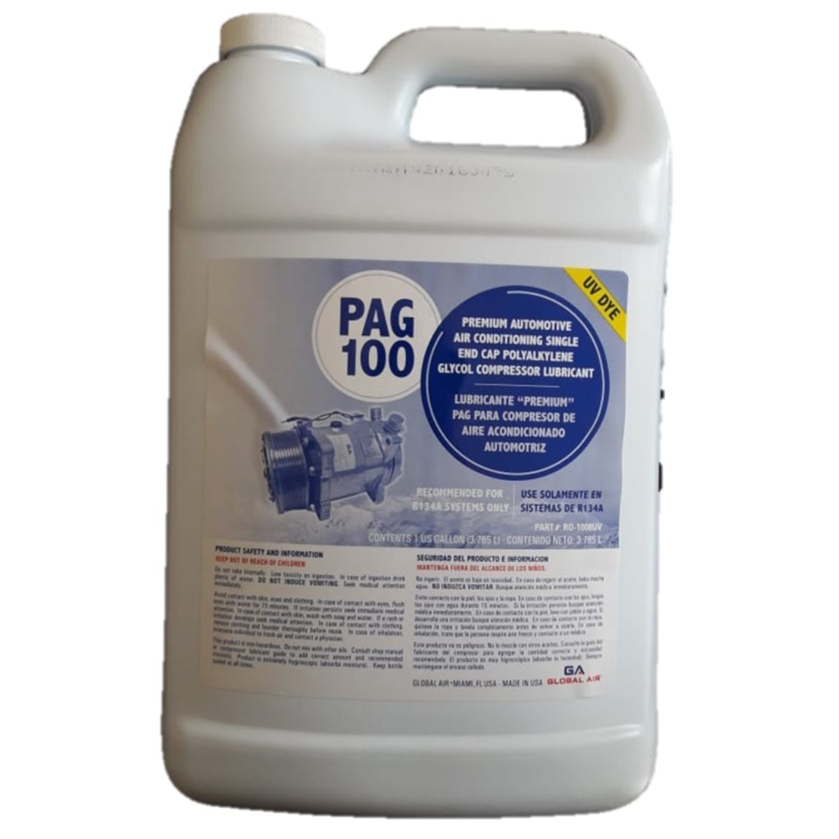 GENERICO - ACEITE PAG 100 + UV DYE 1 GALON