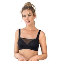 Sostén brastop con buen cubrimiento de sisa y espalda 011974 Negro