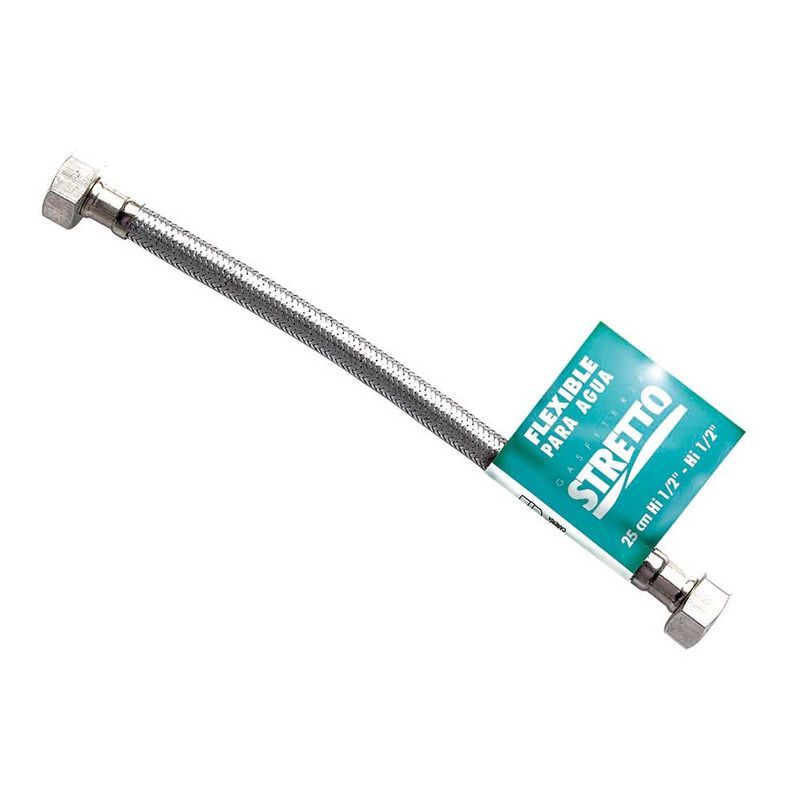 STRETTO - Flexible para Agua Metálico Hi-Hi 1/2 50cm