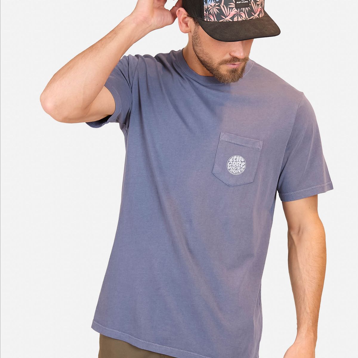 RIP CURL - Polera MC Arena Wetsuit Fp Ss Azul  Hombre Rip Curl