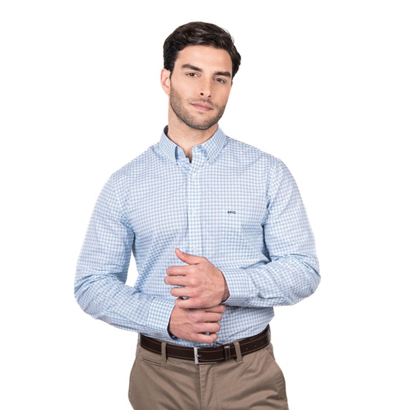 MCGREGOR - Camisa Wall Street Smart Cuadro Comfort Fit MCGREGOR