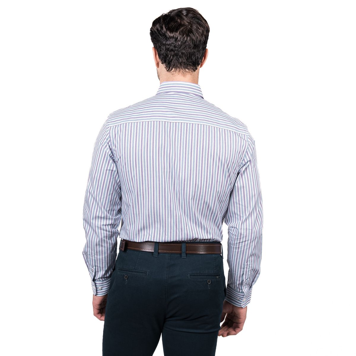 MCGREGOR - Camisa Hombre Manga Larga Rockefeller Smart Listada Comfort Fit MCGREGOR