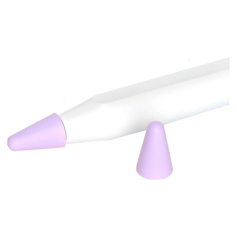 GENERICO - Protector De Punta Para Apple Pencil Silicona Lila