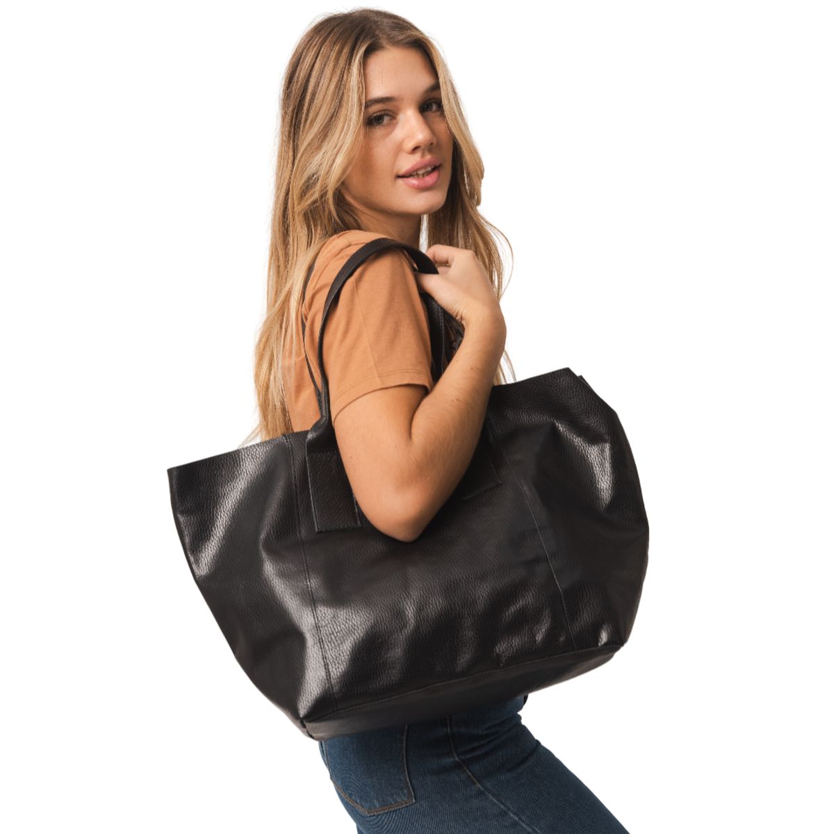 CHENNA - CARTERA CUERO AFRIKA BLACK