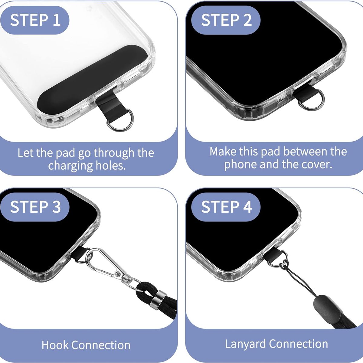 GENERICO - Colgante Lanyard para celular universal Verde Militar