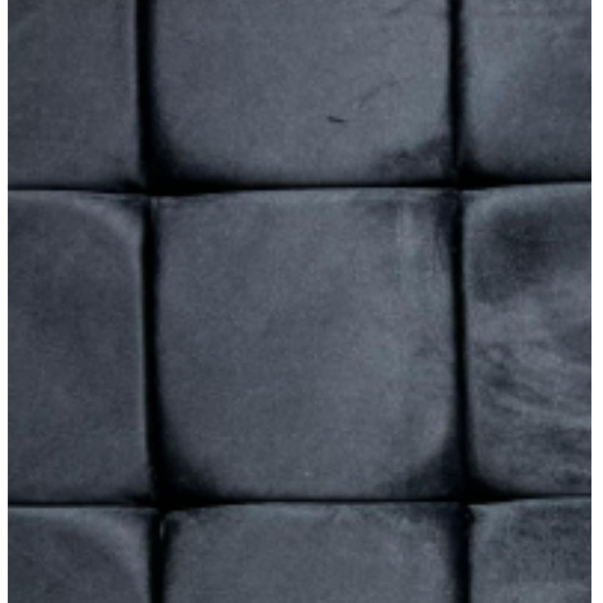 DULCES SUEÑOS - Respaldo Moderno 2 Plaza Diseño Rombo Negro Lino