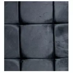 DULCES SUEÑOS - Respaldo Moderno 2 Plaza Diseño Rombo Negro Lino