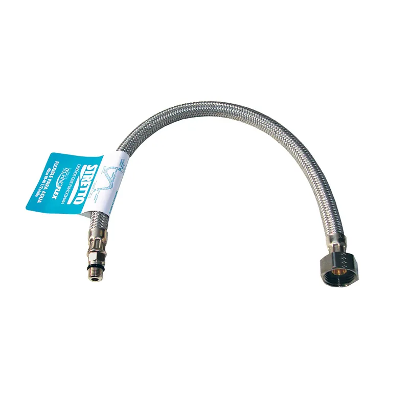 STRETTO - Flexible para Agua Vinilo 1/2  x M10 40cm. TF
