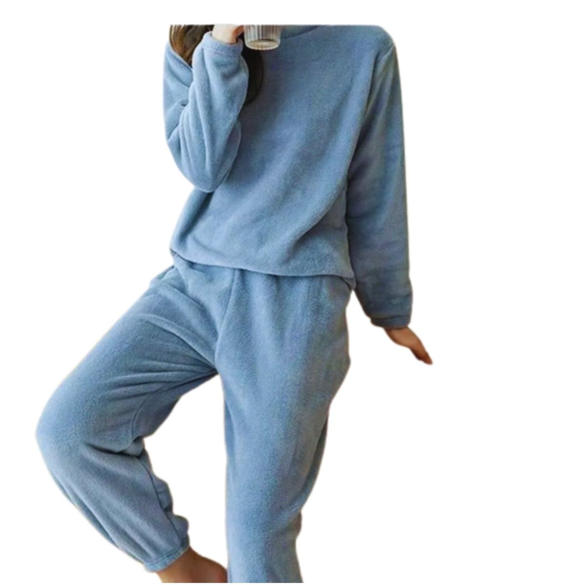 GENERICO - Pijama Unisex Polar Invierno 2 Piezas Excelente Calidad Sin Gorro 5820