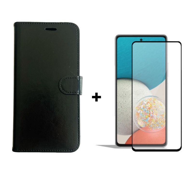 GENERICO - Carcasa Para Samsung A73 5g Flip Cover Agenda + Mica Lámina