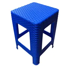 GENERICO - Piso Banco Ratan Peso Max 130kg Azul Electrico