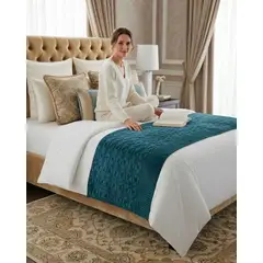 GENERICO - Piecera de Cama Moderna Con Textura Ultra Suave