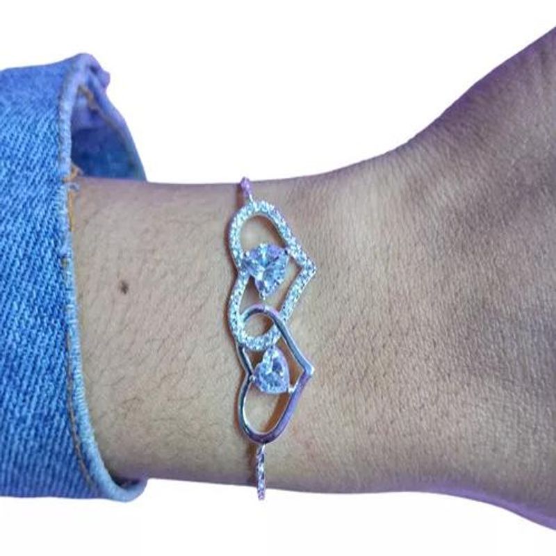 GENERICO - Pulsera Cristal Corazones Delicada Jfp23