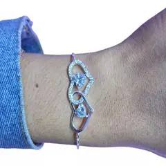 GENERICO - Pulsera Cristal Corazones Delicada Jfp23