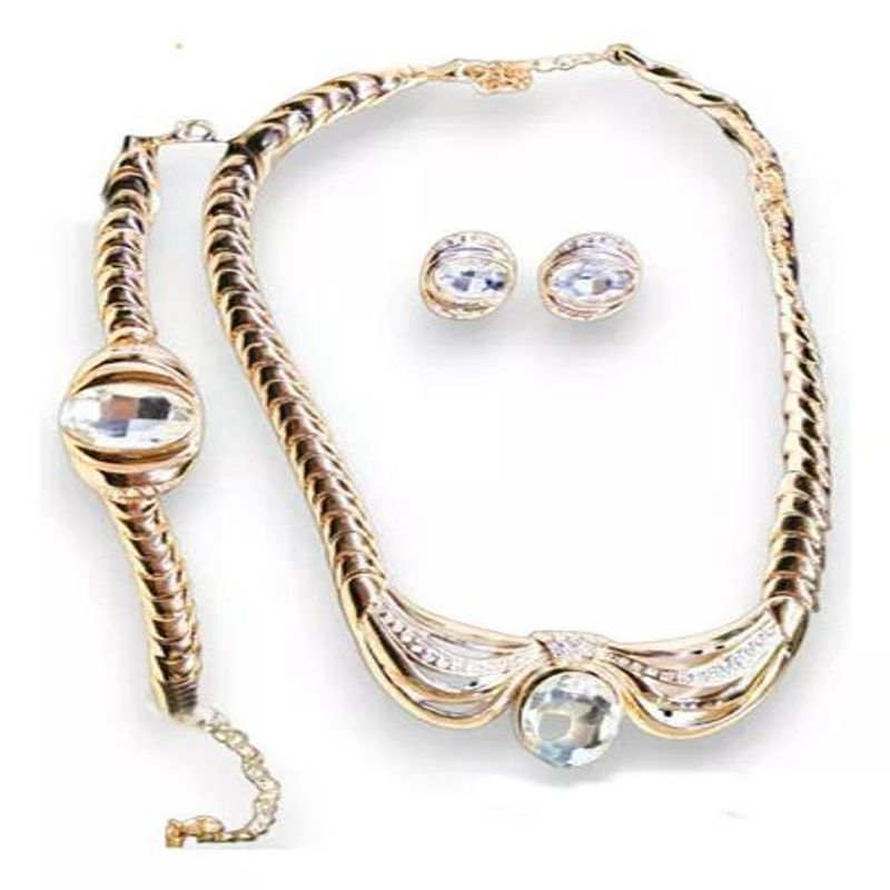 GENERICO - Elegante Conjunto Joyas Mujer Fantasia 3 Piezas Jf005