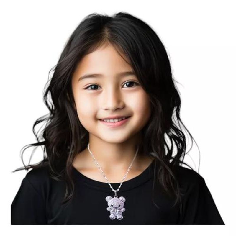 GENERICO - Elegante Joyas Mujer Niña Collar Colgante Osito Q0210