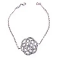 GENERICO - Tobillera Pulsera Diseño Cruces Plateada Jfp20