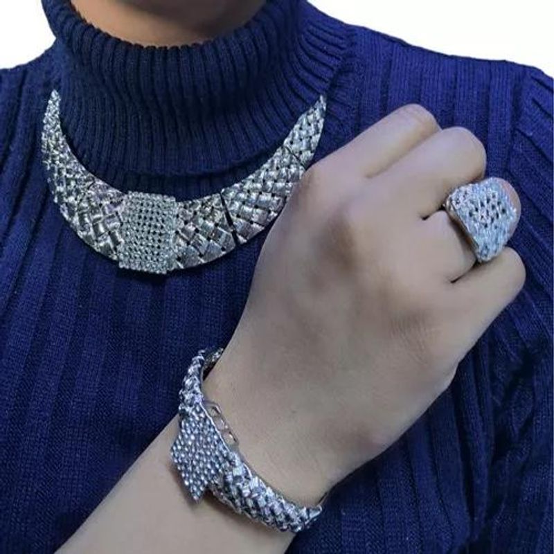 GENERICO - Elegante Conjunto Joyas Mujer Fantasía 4 Piezas Jf003