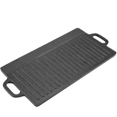 GENERICO - Plancha hierro fundido rectangular 43.3x23.3cm Bighouse