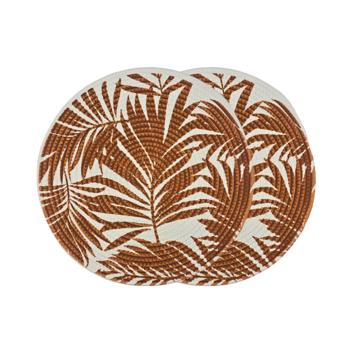 GENERICO - Set 2 Base Para Olla Cosas Calientes Individuales Terracota