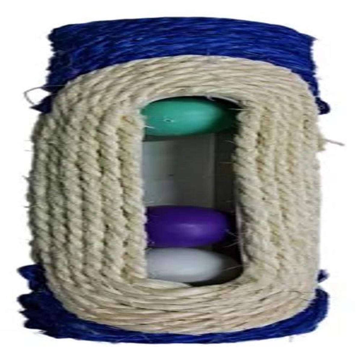 GENERICO - Rascador Rasguñador Gatos Sisal Con Pelotas 214 29x8cm