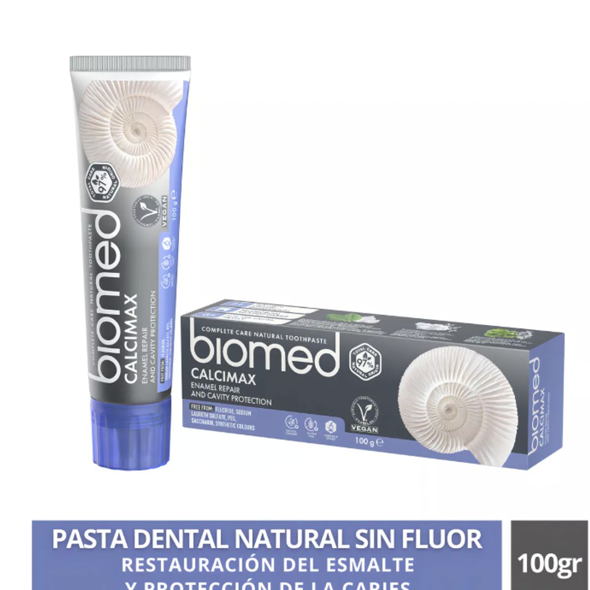 SPLAT - Pasta Dental Natural Biomed Calcimax 100Gr sin Fluor