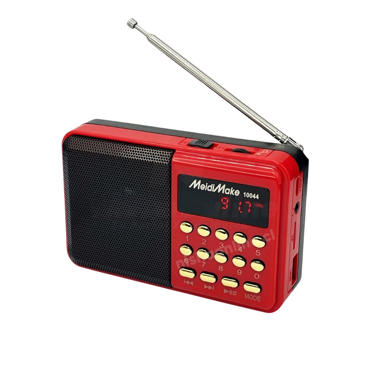 GENERICO - Radio Portátil Recargable+4 Bandas AM FM+USB+Micro SD