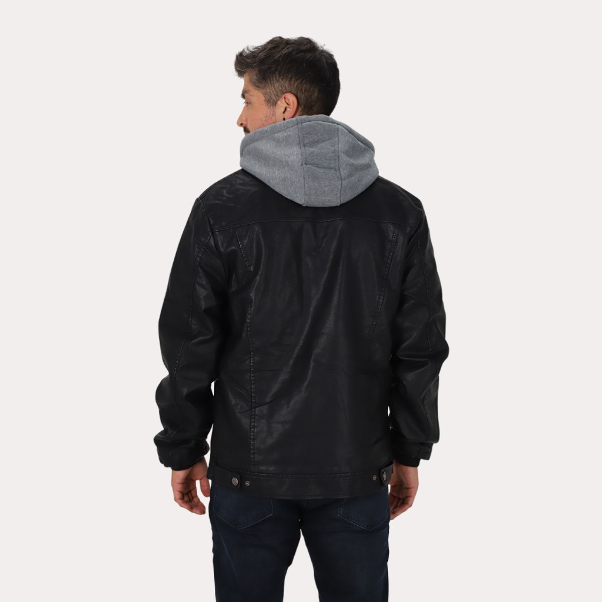 GANGSTER - Chaqueta Pu Highway Negro Gangster