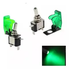 GENERICO - Switch Interruptor Palanca Auto Tuning Onoff Verde Nº30