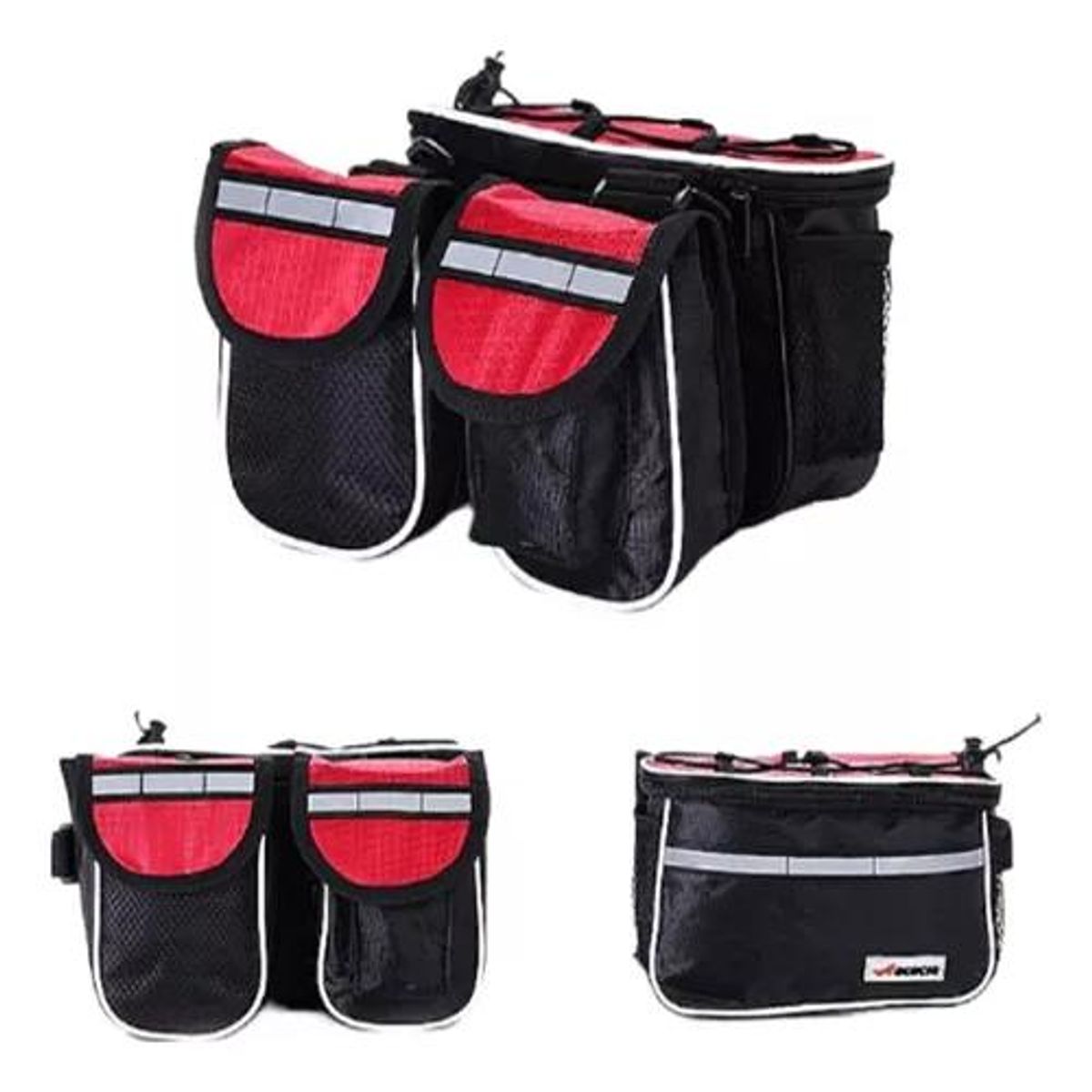 GENERICO - Pack  3 Bolsas  Multifunción Delantero De Bicicleta