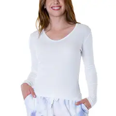 BAZIANI - Camiseta Algodón Manga Larga Mujer 906