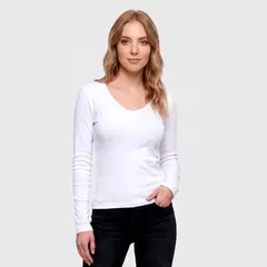 BAZIANI - Camiseta Algodón Manga Larga Mujer 906
