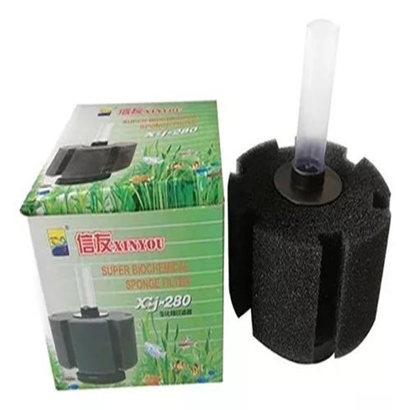 GENERICO - Filtro De Esponja Difusor Acuario 12cm Diametro 65cm Alto