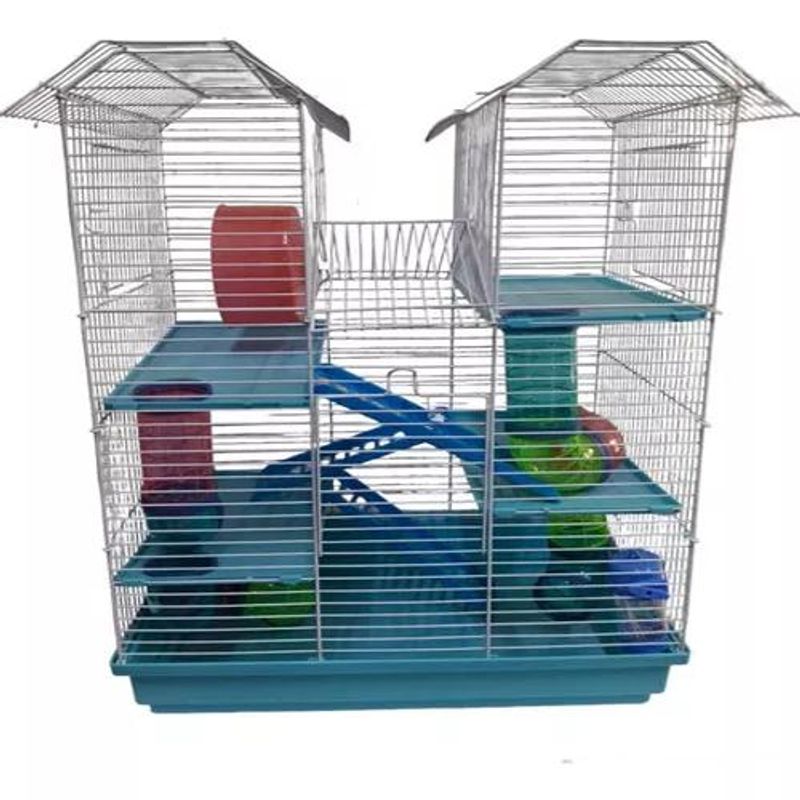 GENERICO - Jaula Hamster Jerbo 5 Niveles  Tubería Interior 42810