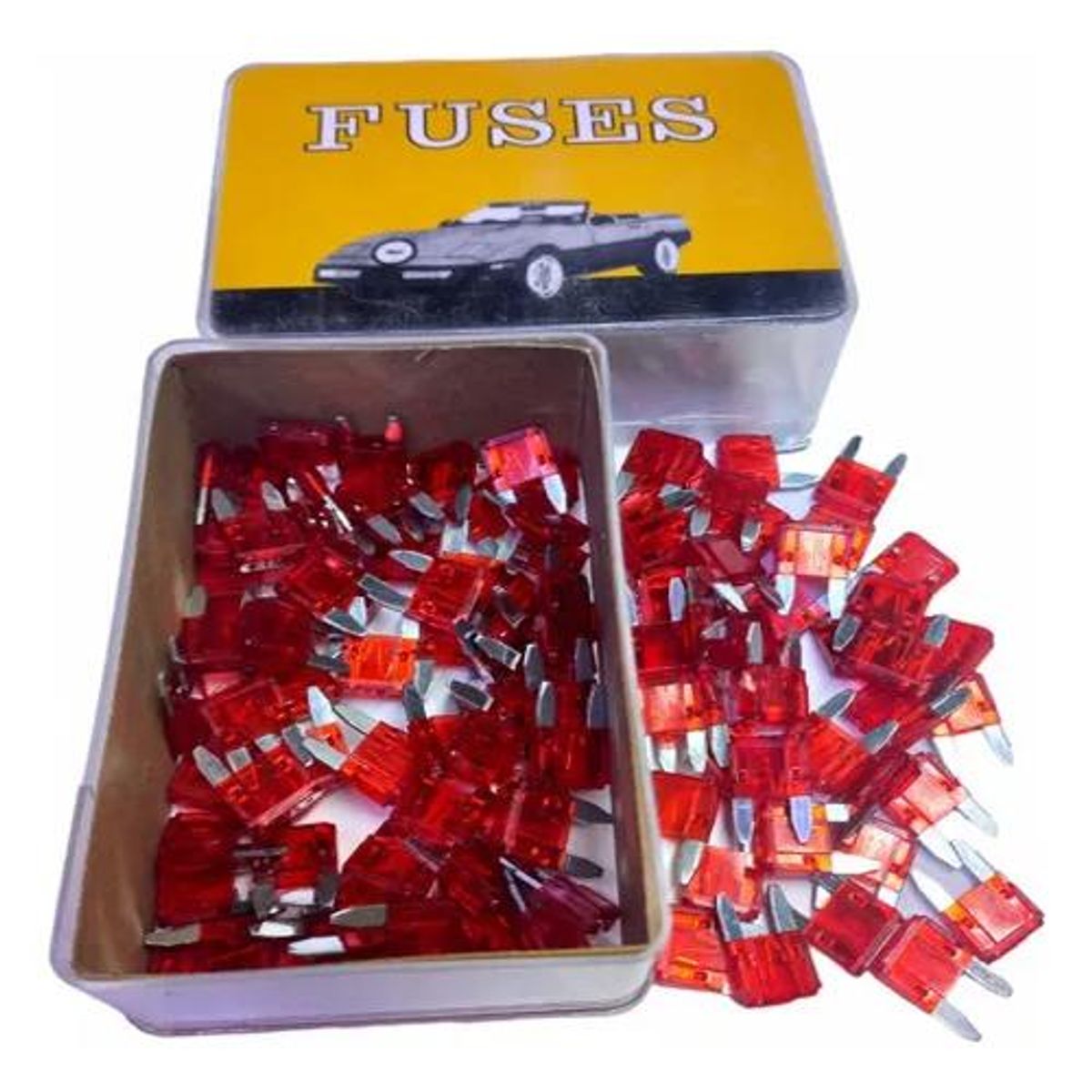 GENERICO - Caja Fusible Mini Electricos 12v 100 Unidades 5a 10a 15a 30a