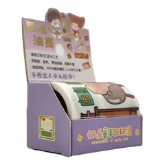 GENERICO - Cinta Adhesiva Washi Tape Kawaii Diseños Cute Decorativo - Purpura