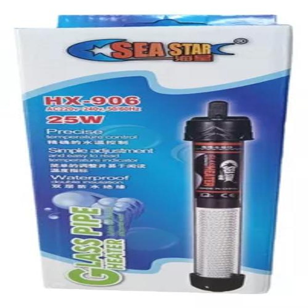 GENERICO - Calefactor Acuario Pecera Vidrio Hx-906 25w