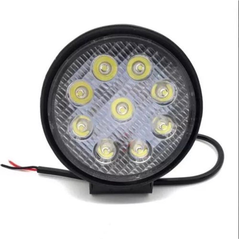 GENERICO - Luces Pack X6 Neblinero Led 27w Moto Auto Camion Redondo
