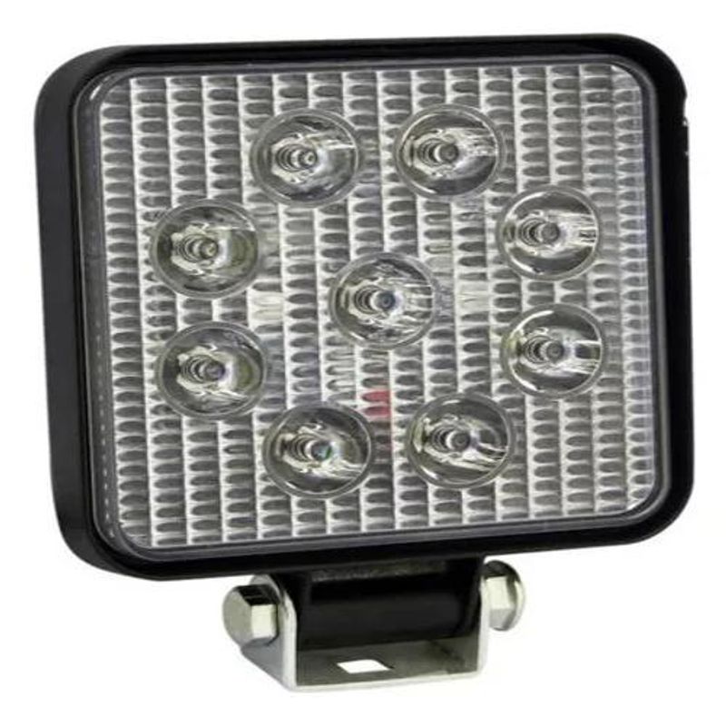 GENERICO - Luces Pack X4 Neblinero Led 27w Moto Auto Camion Cuadrado