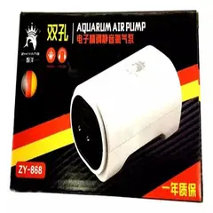 GENERICO - Bomba Aire Aireador Acuario Pecera 2 Salidas 9lmin Zy-868