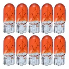 GENERICO - Ampolleta T10 Cola Pez Halogena Ambar 12v 3w 100unidades