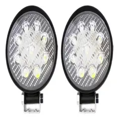 GENERICO - Luces Pack X2 Neblinero Led 27w Moto Auto Camion Redondo